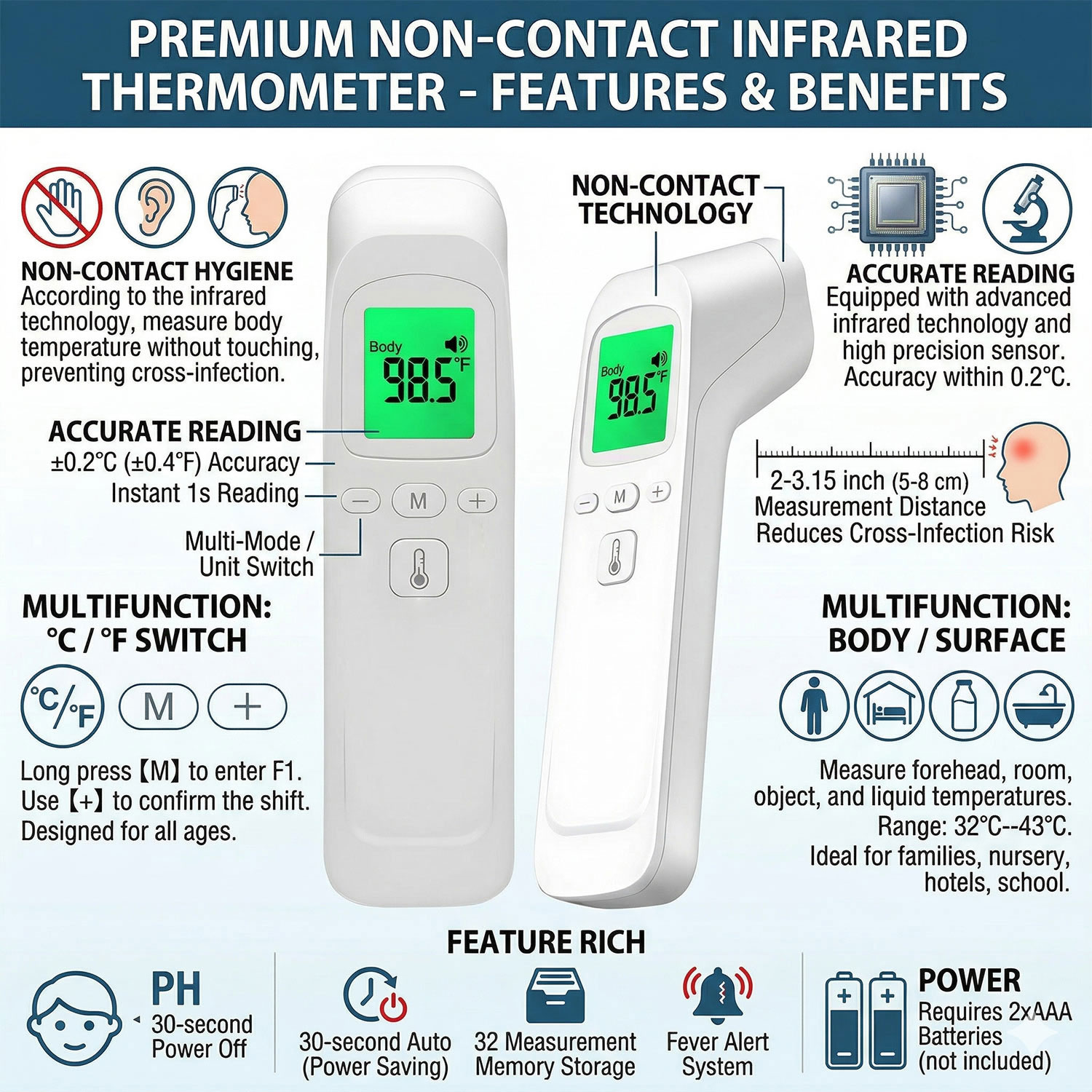 Termometro frontale a infraros - Pulse Oximeter recensione e prezzo