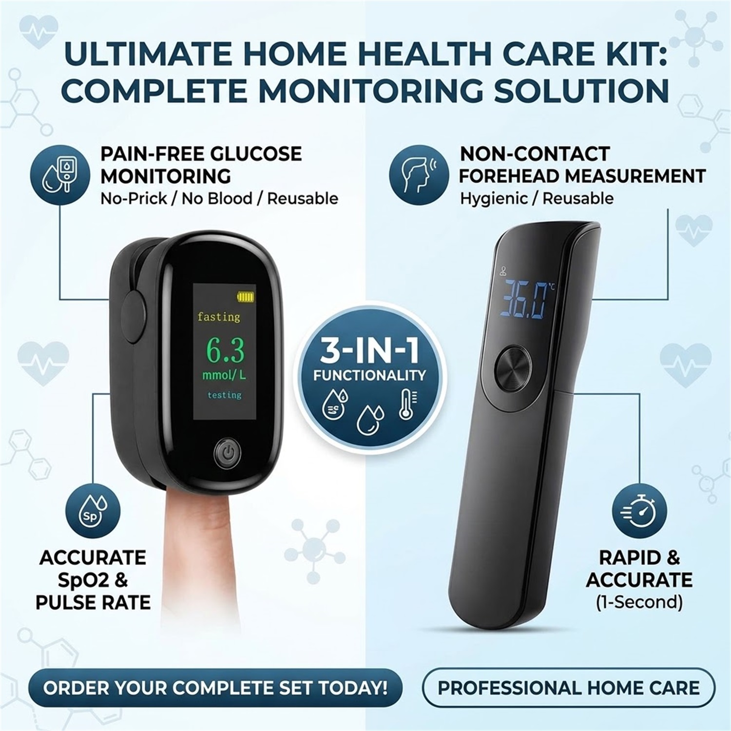 Kit per il monitoraggio della  - Pulse Oximeter recensione e prezzo